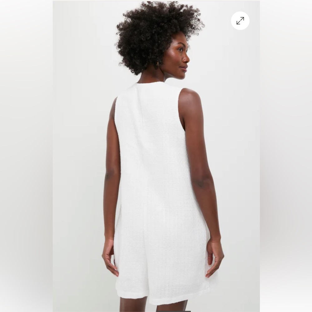 NWT Tuckernuck  White Textured Myla Romper size Medium NWT - Picture 2 of 13